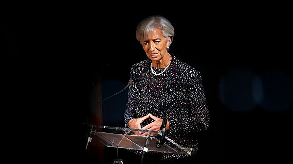 IMF's Lagarde upbeat on growth, worried about protectionism risks IMF's Lagarde upbeat on growth, worried about protectionism risks