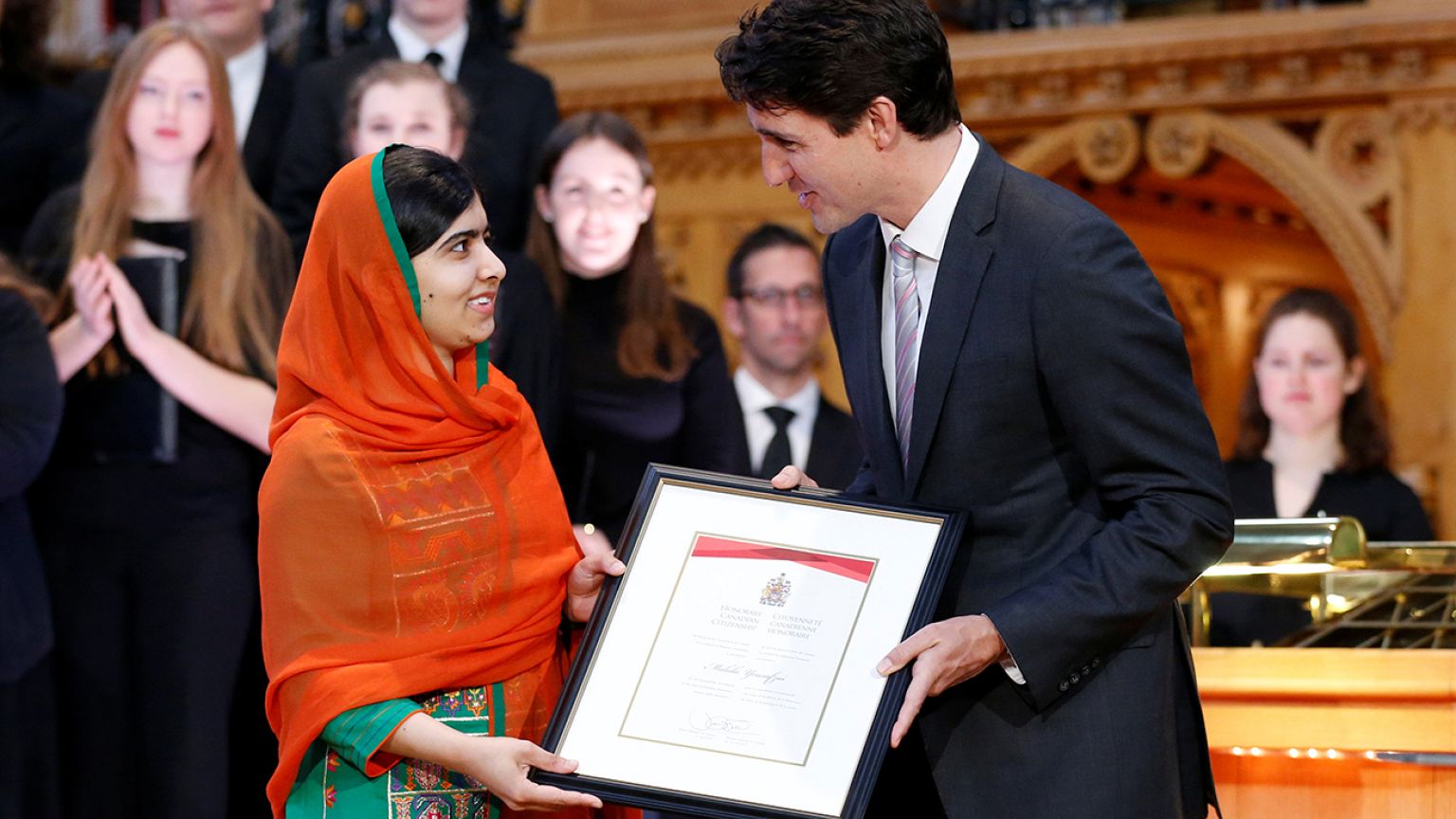 Malala Yusufzay'a Kanada onursal vatandaşlığı verildi
