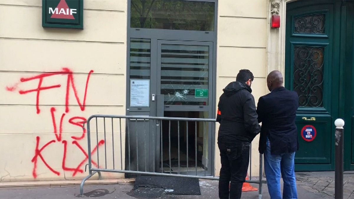 خرابکاری با هدف آتش زدن دفتر حزب جبهه ملی فرانسه