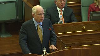 McCain and Gabriel urge Kosovo and Serbia to break impasse