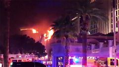 Las Vegas: Brand auf dem Casino