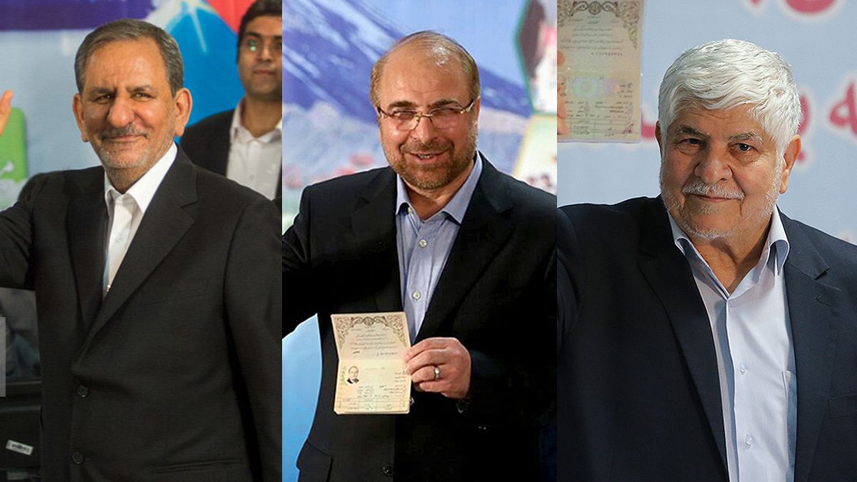انتخابات ایران؛ جهانگیری، قالیباف و هاشمی در آخرین روز ثبت‌نام کردند