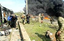 Explosion hits evacuation convoy in Syria