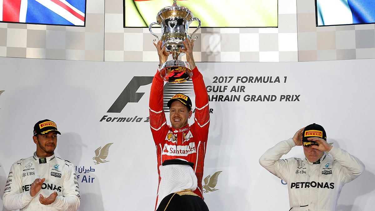 Sebastian Vettel wins Bahrain Grand Prix