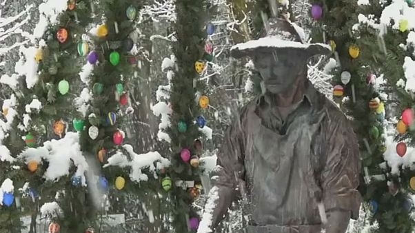 La nieve enfría el "puente" a millones de alemanes La nieve enfría el "puente" a millones de alemanes