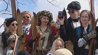 مسابقه اسکی سنتی عید پاک در لهستان