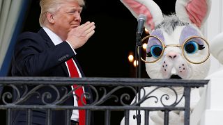 Trump leads Easter celebrations, as Melania makes White House appearance