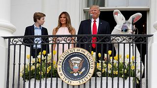 Pâques : première chasse aux oeufs pour les Trump