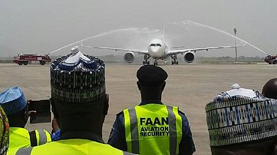 Abuja airport reopens after repairs, Ethiopian makes 'historic' landing