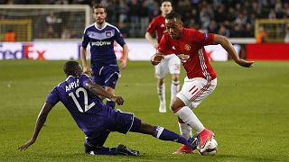 Manchester United take on Anderlecht in the Europa League quarter-finals