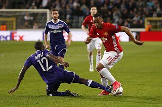 Manchester United take on Anderlecht in the Europa League quarter-finals