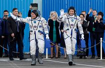 Russe und Amerikaner treten Dienst auf Raumstation ISS an