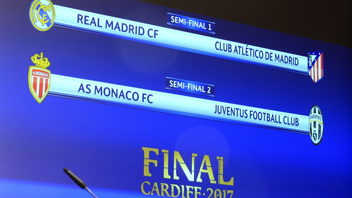 В полуфиналах Лиги чемпионов "Реал" сыграет с "Атлетико", "Монако" - с "Ювентусом"