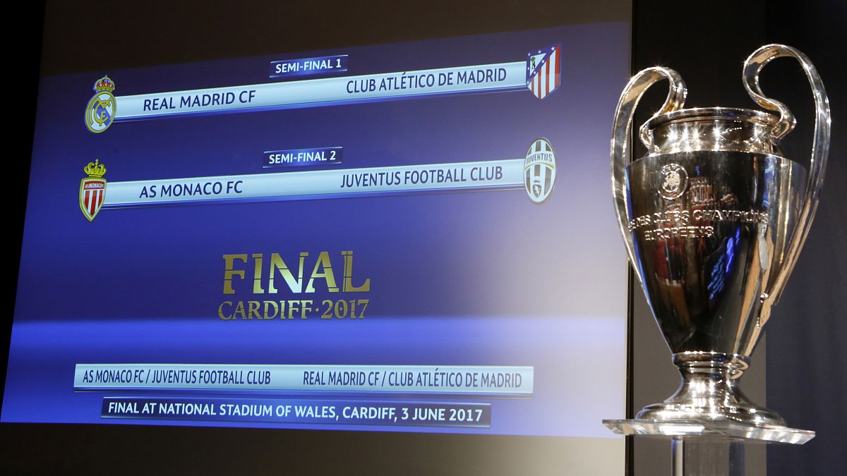قرعة دوري أبطال أوروبا: ريال مدريد يجابه أتليتيكو في نصف النهائي وموناكو يواجه يوفونتيوس