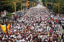 Marcha silenciosa en Caracas por los fallecidos en las protestas contra el Gobierno de Nicolás Maduro