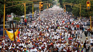 Silent march for people killed in Venezuela protests