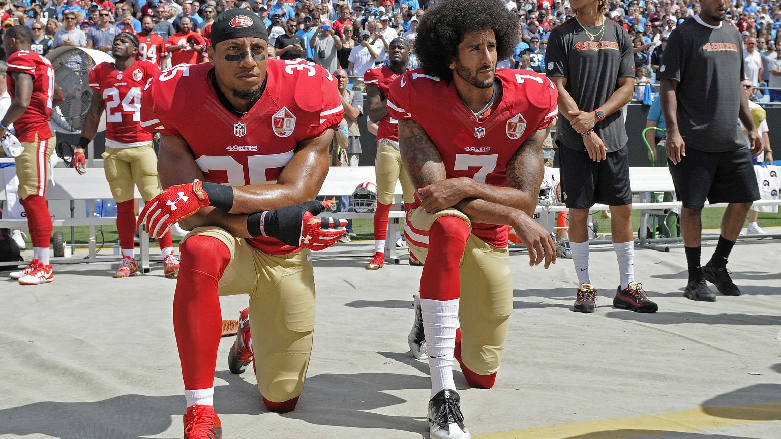 Image: Colin Kaepernick, Eric Reid