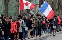 Kanada: Schlangestehen für französische Wähler in Montreal
