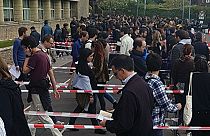 Immense queue pour les électeurs français à Londres