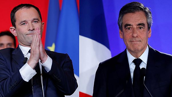 Hamon y Fillon asumen la derrota del bipartidismo en Francia Hamon y Fillon asumen la derrota del bipartidismo en Francia