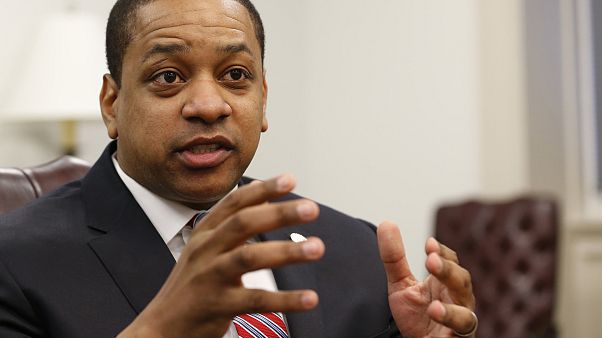 Image: Virginia Lt. Gov. Justin Fairfax speaks at his office in Richmond on Image: Virginia Lt. Gov. Justin Fairfax speaks at his office in Richmond on