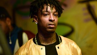 Image: 21 Savage attends a listening party in Atlanta, Georgia, on Dec. 21,