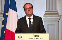 Fransa Cumhurbaşkanı Hollande'dan Macron'a destek
