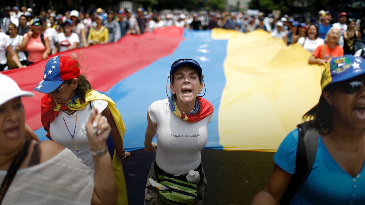 Καθιστική διαμαρτυρία κατά του Μαδούρο στη Βενεζουέλα
