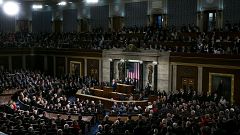 Image: President Donald Trump delivers the State of the Union address to Co