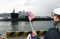 Pyonyang gerilimi tırmandırıyor ABD'ye ait denizaltı Güney Kore'ye vardı