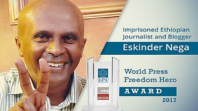 Jailed Ethiopian journalist named 2017 'World Press Freedom Hero'