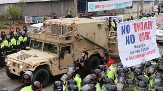 احتجاجات في كوريا الجنوبية على نشر منظومة "ثاد" الصاروخية الأمريكية