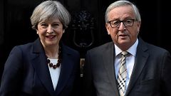 Ablauf des Brexit: Theresa May trifft Jean-Claude Junker