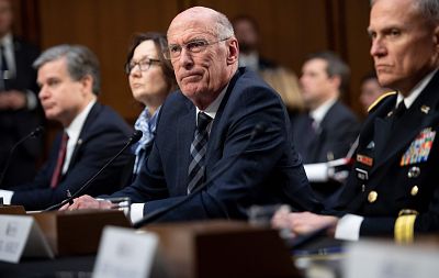Daniel Coats, director of National Intelligence testifies on Worldwide Threats during a Senate Select Committee on Intelligence hearing on Capitol Hill in Washington on Jan. 29, 2019.