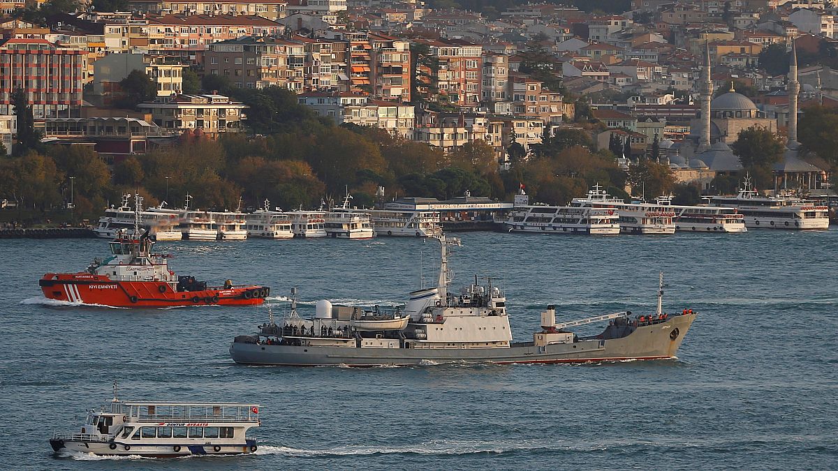 Russian warship sinks after Black Sea collision
