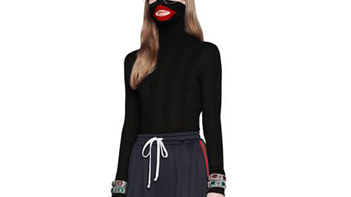 Image: The black balaclava sweater from Gucci's 2018 "Fall Winter" collecti