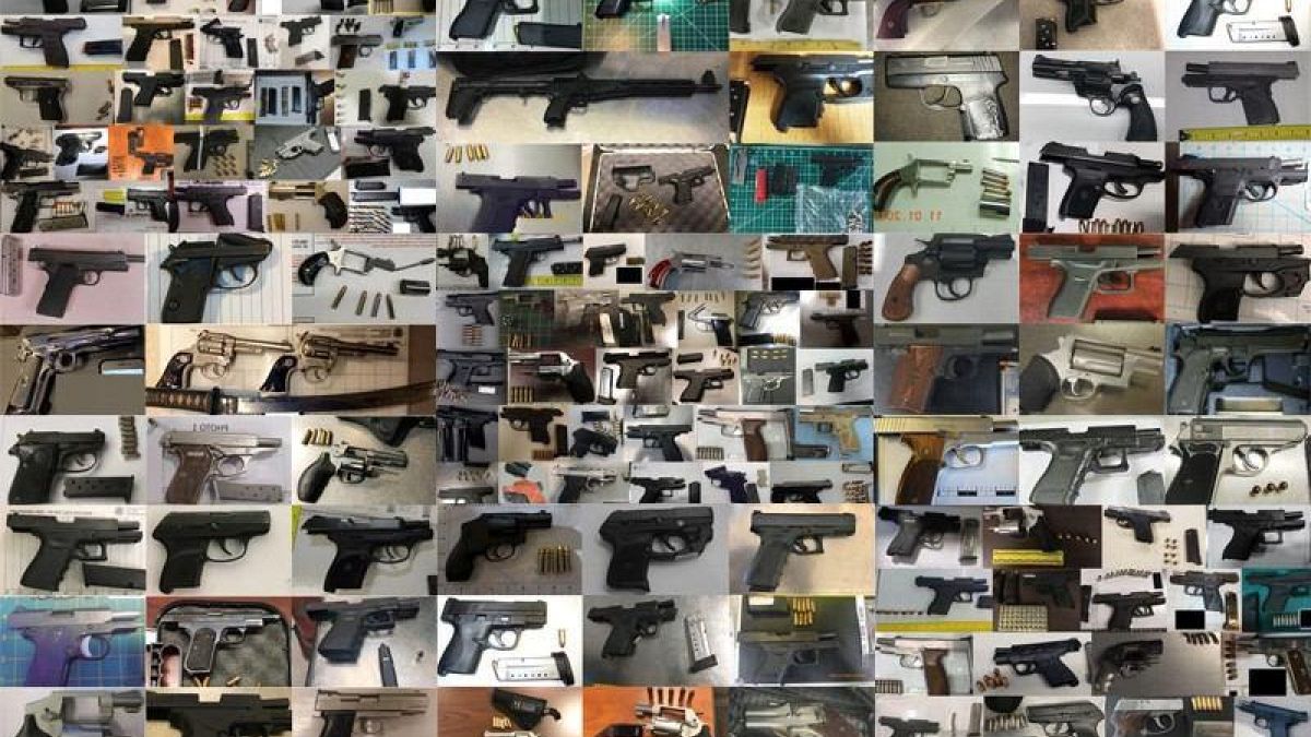 Image: TSA confiscated firearms