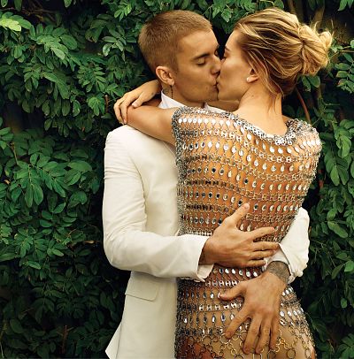 Justin and Hailey Bieber look picture-perfect in the March issue of Vogue.