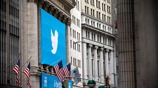 Image: A banner for Twitter on the New York Stock Exchange on Nov. 7, 2013.