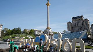 Últimos preparativos para o festival da Eurovisão em Kiev