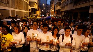 Candlelit vigil for those killed in unrest in Venezuela