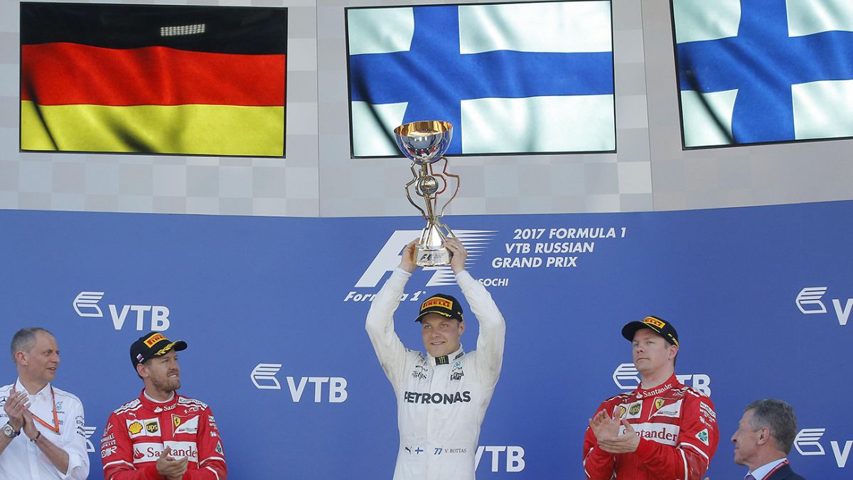 Formel 1: Bottas siegt in Russland, Vettel wird Zweiter