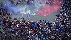 "Weil ich Käse über alles liebe" - Pro-EU-Demos mit Appell an Frankreich