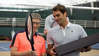 Roger Federer, Bill Gates play tennis to raise $2m for Africa