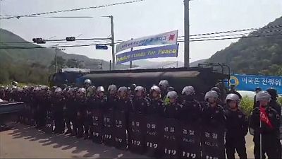 Corea del Sur: protesta contra el escudo antimisiles THAAD