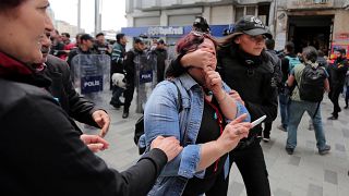 پلیس ترکیه شماری معترض را در روز جهانی کارگر بازداشت کرد