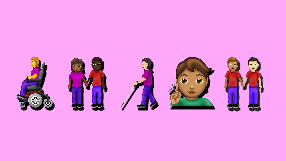 From interracial couples to people with disabilities New emojis are on