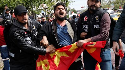 Dozens arrested in anti-government protest in Istanbul