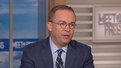 Image: Mick Mulvaney appears on "Meet The Press" on Feb. 10, 2019.