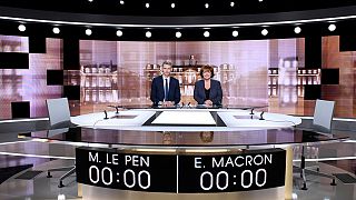 Letzter Schlagabtausch vor der Wahl: Le Pen und Macron im TV-Duell